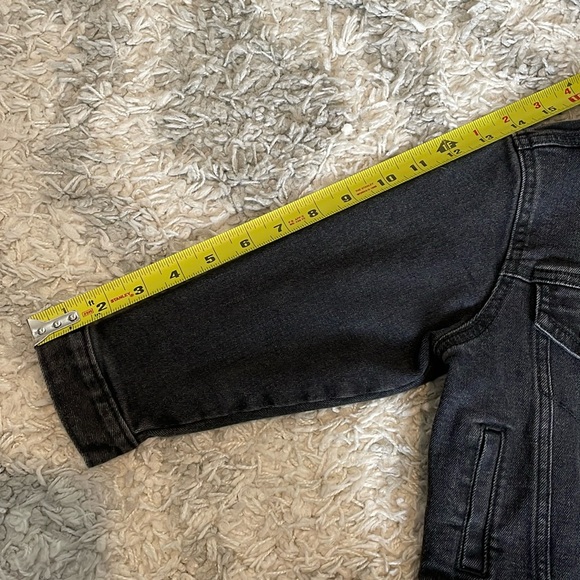Old Navy Black Jean jacket with attached hood size 4T - Picture 4 of 4
